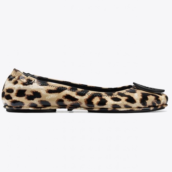 Last Pair!❤️Tory Burch Minnie Leopard Flats 6 - Picture 7 of 8